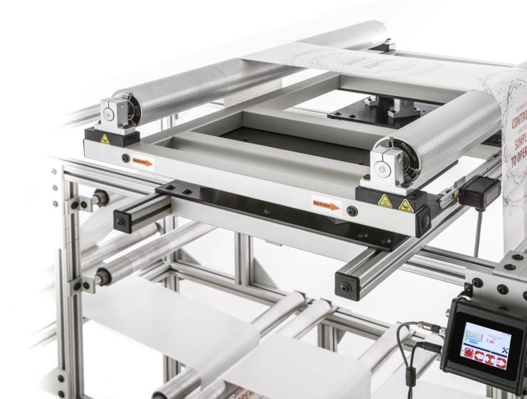 Wide web guide powered sensor and control technology