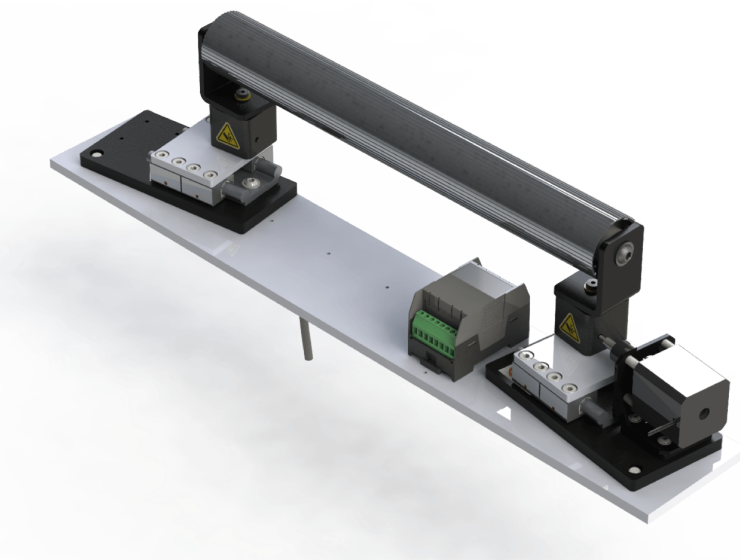 Narrow Web Steering Guide Assembly Rear View