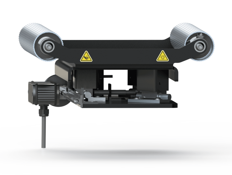 Low profile web guide with the manual sensor adjustment