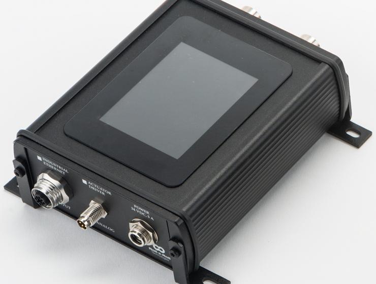 Sensor and web guide controller with touchscreen operator interface