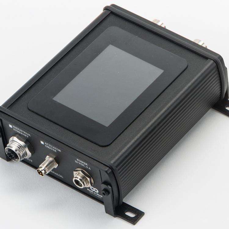 Sensor and web guide controller with touchscreen operator interface