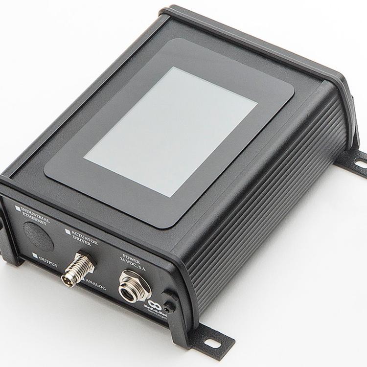 Sensor and web guide controller with touchscreen operator interface